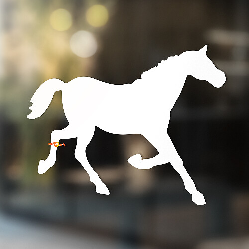 Cavallo Vinile Arte Parete Finestra Bagno Adesivo Decalcomania #4
