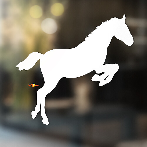 Cavallo Vinile Arte Parete Finestra Bagno Adesivo Decalcomania #6
_1