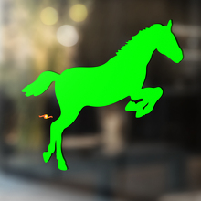 Cavallo Vinile Arte Parete Finestra Bagno Adesivo Decalcomania #6
_2