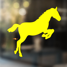 Cavallo Vinile Arte Parete Finestra Bagno Adesivo Decalcomania #6
_3