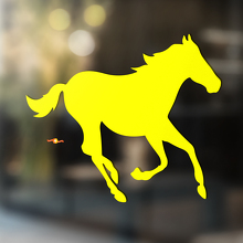 Cavallo Vinile Arte Parete Finestra Bagno Adesivo Decalcomania #7
_3