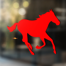 Cavallo Vinile Arte Parete Finestra Bagno Adesivo Decalcomania #7
_4