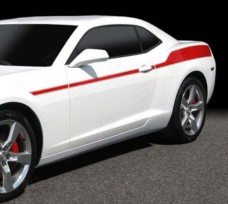 Racing Sport Upper Stripe Pair — Adesivo in vinile (fianco) per Chevrolet Camaro 2010-2015