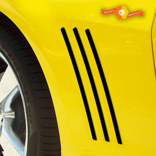 CHEVROLET CAMARO 2010- 2015 INSERTO DI VENTILAZIONE GILL OVERLAY STRISCE LATERALI IN Vinile
