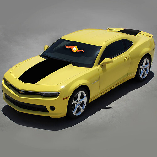 Decalcomanie per adesivi in ​​vinile per cofano e bagagliaio in stile fabbrica Chevrolet Camaro 2010-2015
