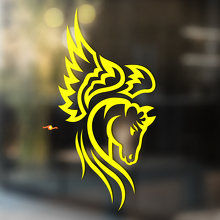 Adesivo murale in vinile per finestre e pareti con motivo di cavallo #9
_3