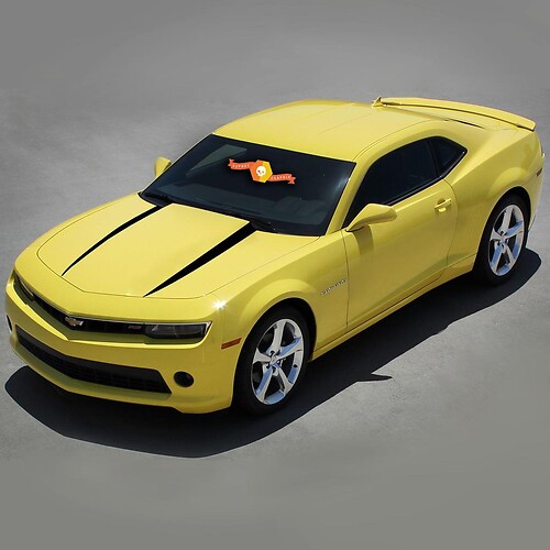 CHEVROLET CAMARO 2010-2015 - cofano STRISCE in vinile
