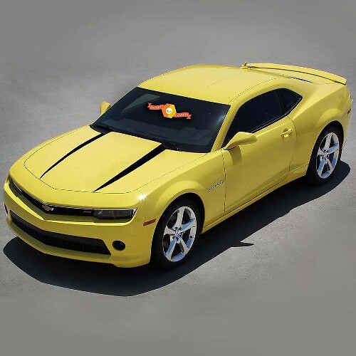 Adesivi in Vinile a Strisce a Punte per Cofano per Chevrolet Camaro 2010-2015