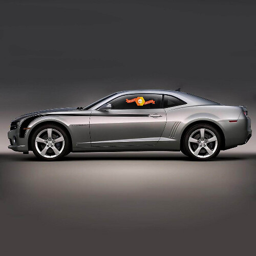 Kit Adesivi in Vinile con Strisce Laterali Curve per Chevrolet Camaro 2010-2013
