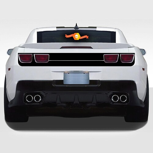 CHEVROLET CAMARO 2010- 2013 FASCIA POSTERIORE BLACKOUT/HIGHLIGHT STRISCE in vinile