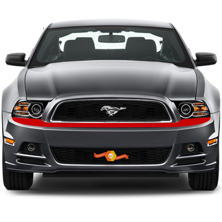 Ford Mustang 2013-2020 Strisce di evidenziazione della sovrapposizione superiore del paraurti anteriore