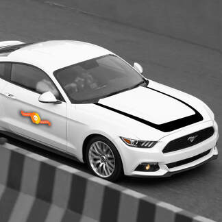 Ford Mustang 2015-2020 Hood Accent Decal Vinyl Stripe