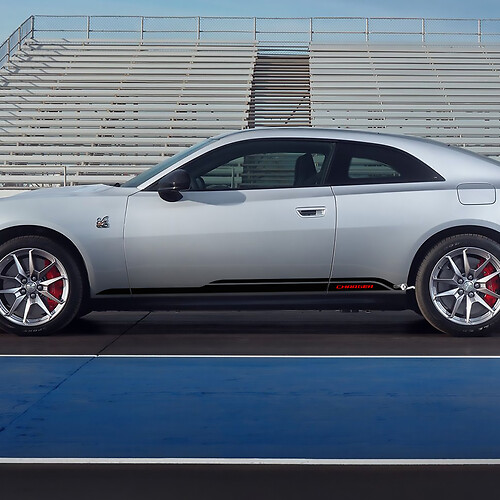 Strisce di decalcomanie del pannello a bilanciere per Dodge Caricatore elettrico 2 colori
