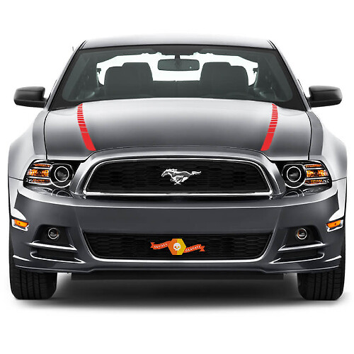 Ford Mustang 2013-2020 Hood Spear Side Accent Stripes
