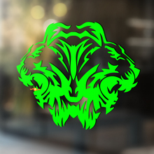 Lion Vinyl Art Wall Finestra Discalina adesiva per bagno Rimovibile #4
_2