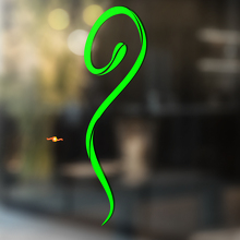 Serpente Vinile Arte Parete Finestra Bagno Adesivo Decalcomania rimovibile #8
_2