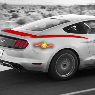 Ford Mustang 2013-2014 Trunk To Side Strisce posteriori