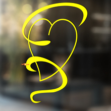 Adesivo murale in vinile con arte a tema serpente per finestra bagno rimovibile #9
_3