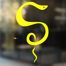 Serpente Vinile Arte Parete Finestra Bagno Adesivo Decalcomania rimovibile#10
_3