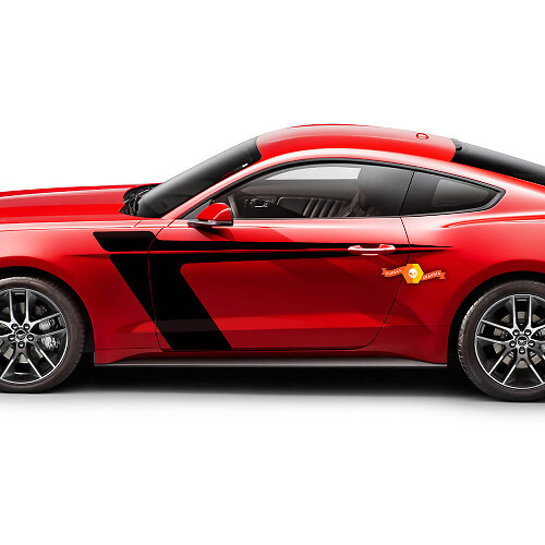 Adesivi per decalcomanie con accento per porte laterali Ford Mustang 2005-2024

