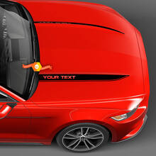 Strisce a lancia sul cappuccio del cofano per Ford Mustang 2010-2024
 2