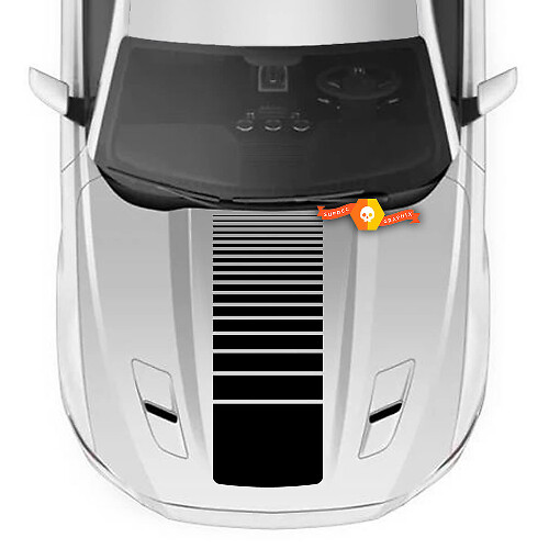 Adesivo decalcomania accento stroboscopico per cofano Ford Mustang
