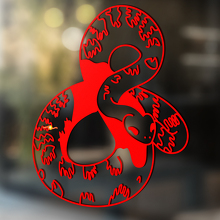Serpente Vinile Arte Parete Finestra Bagno Adesivo Decalcomania rimovibile#13
_4
