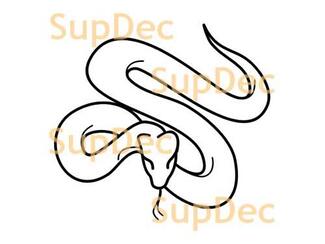 Serpente Vinile Arte Parete Finestra Bagno Adesivo Decalcomania rimovibile#15
