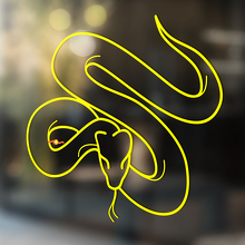 Serpente Vinile Arte Parete Finestra Bagno Adesivo Decalcomania rimovibile#15
_3