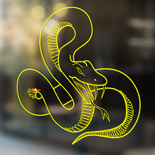 Serpente Vinile Arte Parete Finestra Bagno Adesivo Decalcomania rimovibile#16
_3