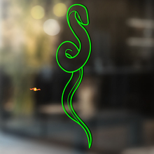 Serpente in Stile Contorno Minimalista Adesivo Universale in Vinile_2