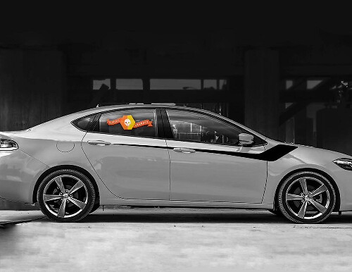 Adesivo in Vinile Laterale a Strisce Stile Hockey per Dodge Dart
