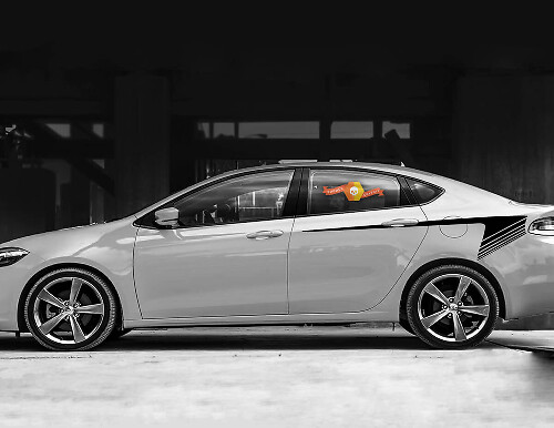 Decalcomanie di strisce di accento laterale posteriore per Dodge Dart
