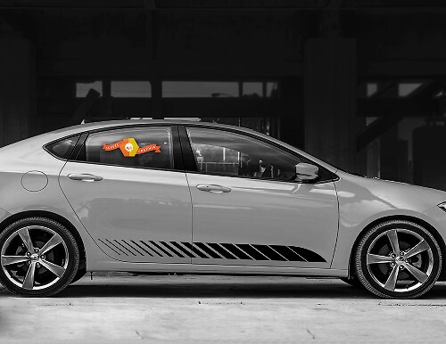 Strisce Laterali Inferiori per Battitacco Porta 2 per Dodge Dart