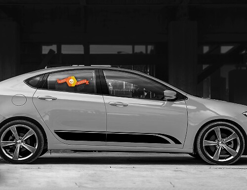 DODGE DART 2013 - 2020 STRISCE LATERALI PANNELLO BORSE PORTIERA INFERIORE