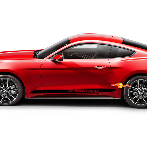 Adesivi per decalcomanie a strisce per pannello bilanciere laterale inferiore della porta per Ford Mustang

