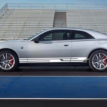 Adesivi geometrici a strisce per pannelli laterali per Dodge Charger Electric 2