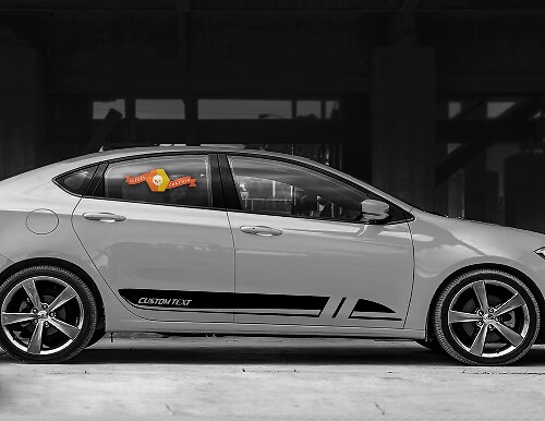 Strisce Laterali Inferiori del Parafango Porta 5 per Dodge Dart