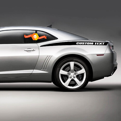 Adesivo Striscia Laterale Posteriore con Testo Personalizzato per Chevrolet Camaro 2010-2024