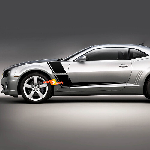 Adesivo decalcomania Camaro Chevrolet Racing Side Hockey Stripes
