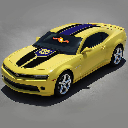 Kit Adesivi in Vinile Strisce Laterali Superiori Stile Transformer per Chevrolet Camaro 2010-2015