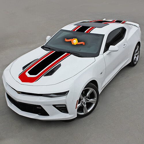 Chevrolet Camaro 2016-2018 Strisce superiori in stile Hot Wheels
