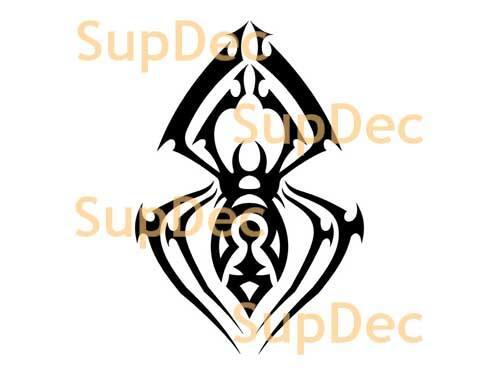 Adesivo per bagno con ragno in vinile per finestra da parete, rimovibile, n. 7
