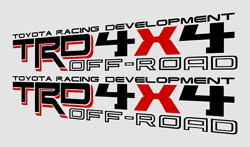 TRD 4X4 OFF ROAD v10 decalcomanie adesivi Toyota sport truck adesivo grafica sostituzione oem Tacoma Tundra 4runner
