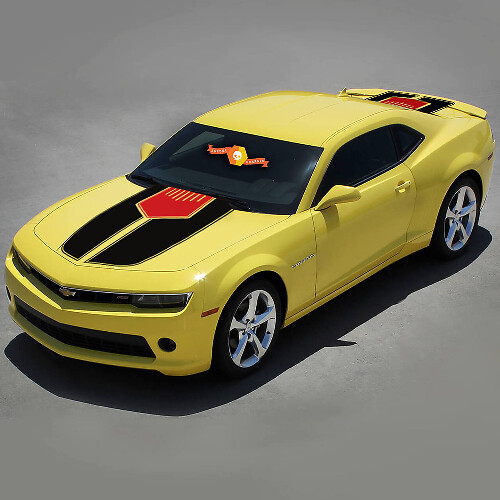 Adesivo in Vinile con Strisce da Cofano e Bagagliaio per Chevrolet Camaro 2010-2015