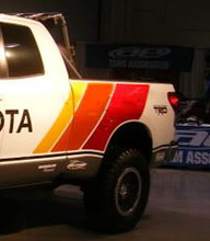 Kit di Adesivi in Vinile Strisce Laterali Stile Retrò Old School per Toyota Tundra_2