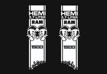 DODGE RAM HEMI 5.7L/6.4L 2x Decalcomanie per 1500 2500 3500 adesivo striscia carrozzeria in vinile
 2