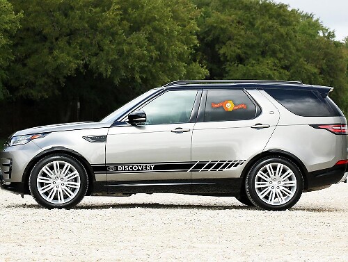 Kit di Adesivi in Vinile con Strisce Laterali e Logo Discovery per Land Rover Discovery