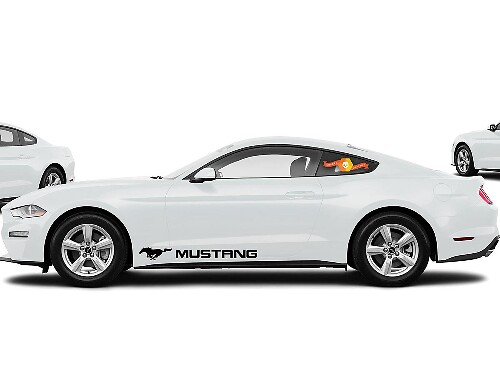 FORD MUSTANG 2X lato vinile corpo decalcomanie adesivo auto logo grafica emblema logo
