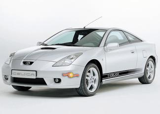 TOYOTA CELICA 2x strisce laterali decalcomanie carrozzeria grafica adesivo vinile qualità premium
